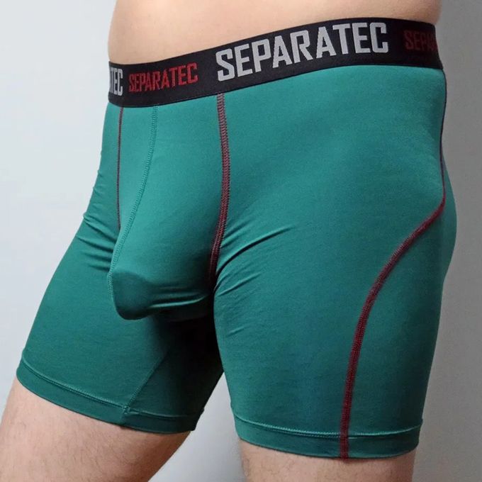 Fashion Separatec Men's Sport Performance Dual Pouch Boxer Long