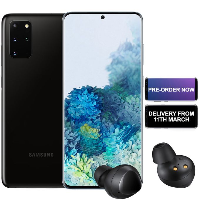 Expensive phones - product_image_name-Samsung-Galaxy S20+ 6.7"- 128GB+8GB Dual SIM- Cosmic Black(+Free Galaxy Buds+) Pre-Order-1