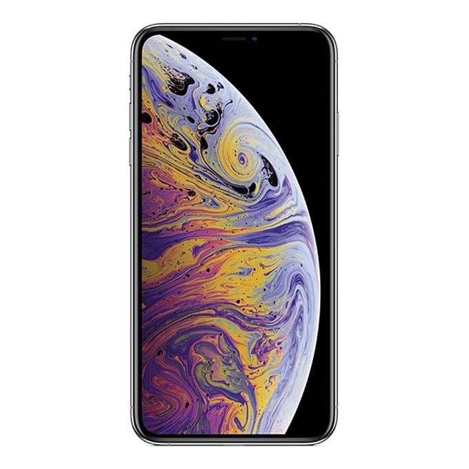 Apple iPhone Xs Max, 64GB + 4GB (Dual SIM), Silver Best Price Online