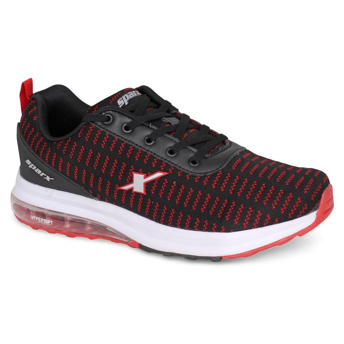 product_image_name-Sparx-Black Red SM 432 - Men Sport Shoes-1