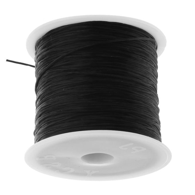 Generic 0.5mm Elastic String Cord Thread Beading String For Making Black @  Best Price Online