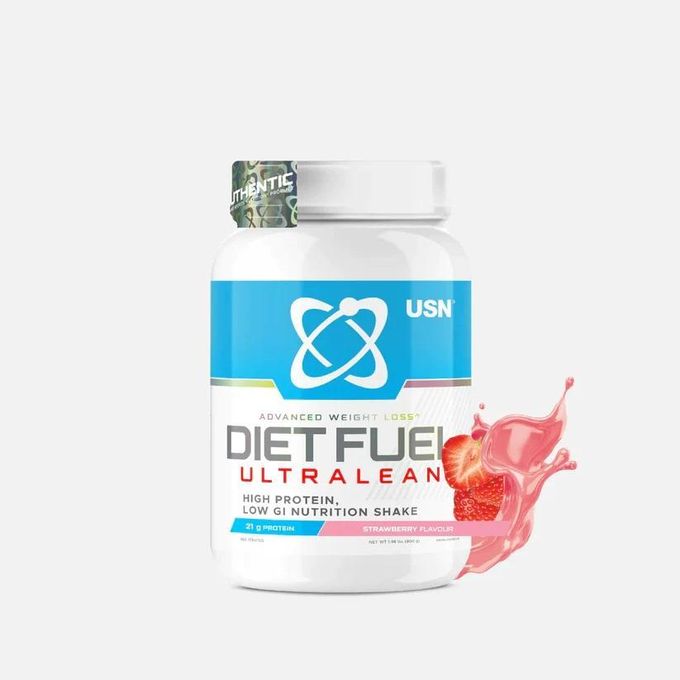 USN Diet Fuel Ultralean Bag 900g (2 Lbs) Strawberry