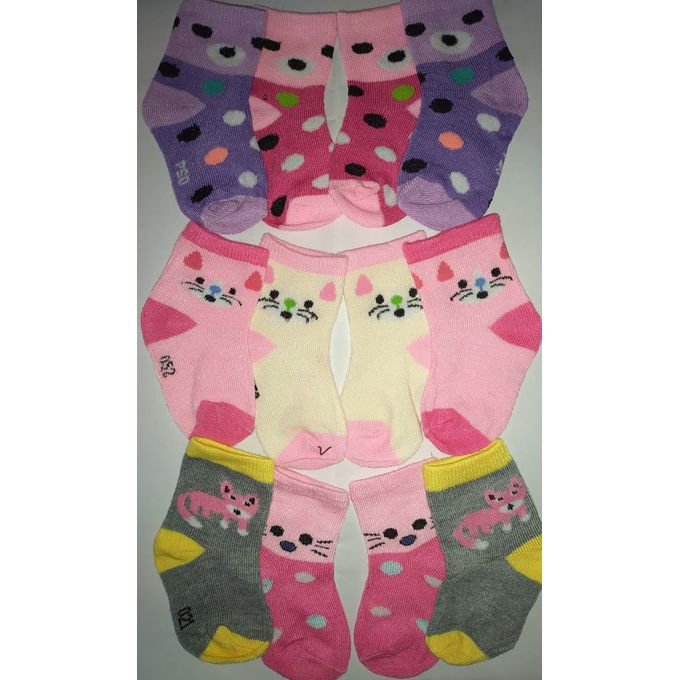 Fashion 12 Pairs Lot Baby Girl Socks 0 12 Months Assorted Best