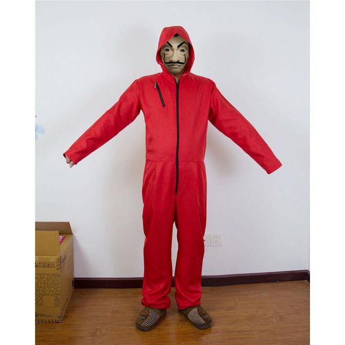 Casa De Papel Costume for Kids, Red Jumpsuit and Mask | Party Expert