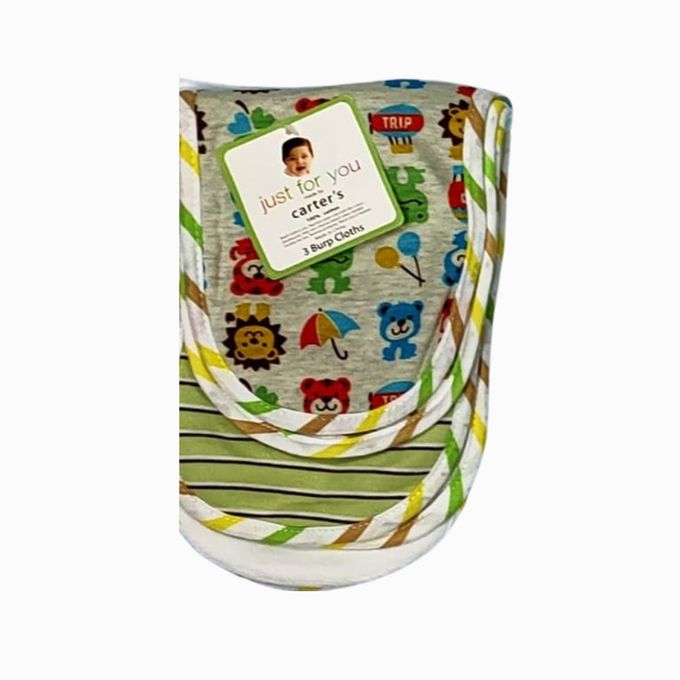 Carter S Baby Carter S 3 Pack Baby Burp Cloths Assorted Colours