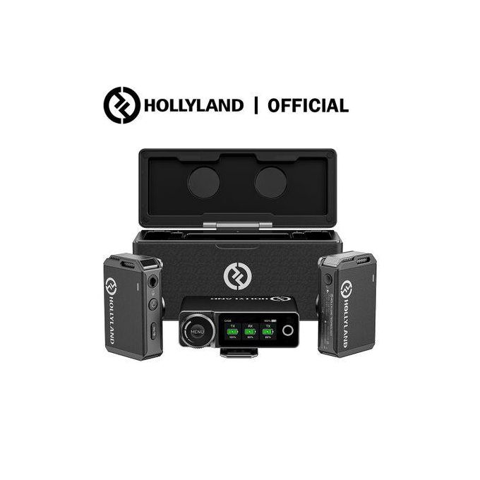 product_image_name-Hollyland-Wireless Lavalier Microphone System With Professional ENC, Studio Quality Audio, 22H Duration, 820ft(250m) Range, Compatible With DSLR Camera, IPhone, Android, PC-Black-1