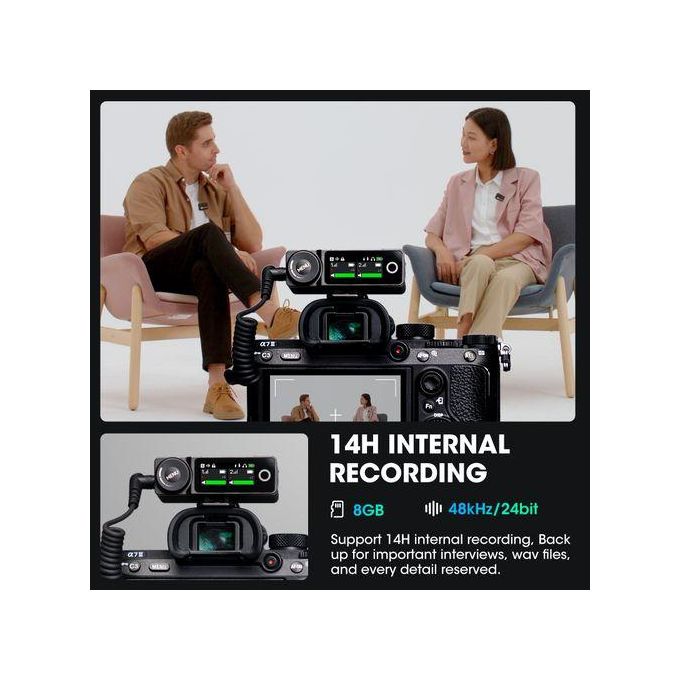 product_image_name-Hollyland-Wireless Lavalier Microphone System With Professional ENC, Studio Quality Audio, 22H Duration, 820ft(250m) Range, Compatible With DSLR Camera, IPhone, Android, PC-Black-3