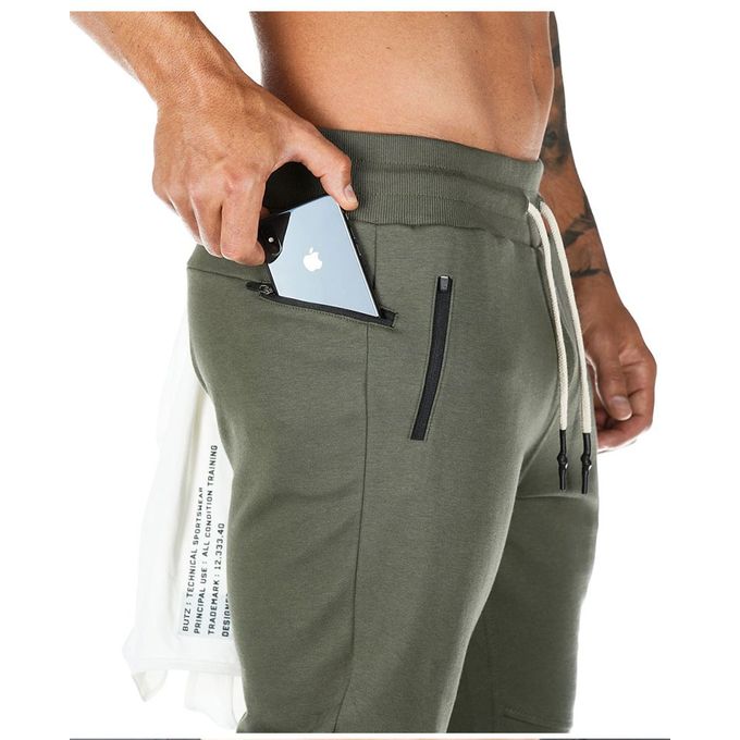 Men's jogging pocket design sweatpants New cotton camouflage men's