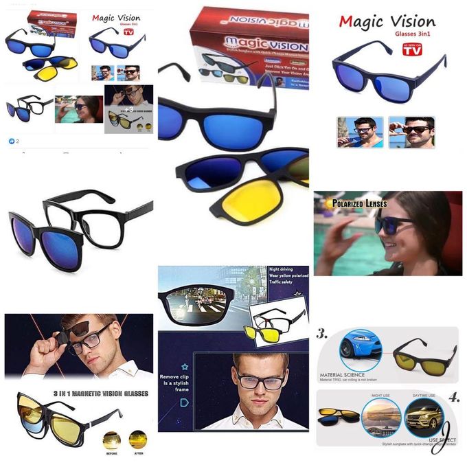 Fashion Car Night And Day 5 In1 Vision Sunglasses @ Best Price Online