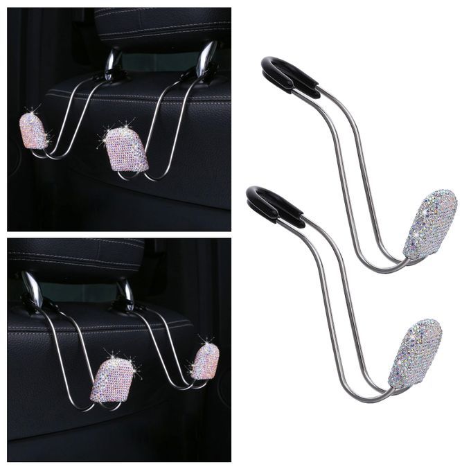 Generic 2x Universal Auto Car Headrest Hooks Metal Bling Hanger Colorful @  Best Price Online