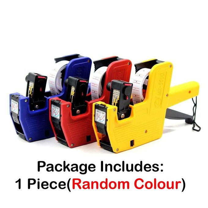 MX-5500 Price Tag Gun Labeler With 5000 Yellow Labels + Free Gift - 8 Digits