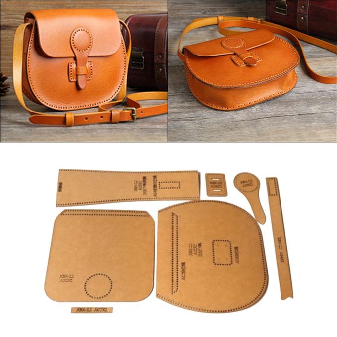 7x Leather Templates Patterns Bag Templates Sewing Machine