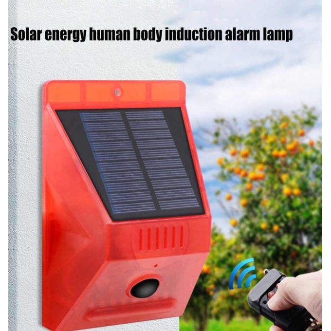 Sirena Allarme Solare Con Luce Stroboscopica, 120 DB, IP67, Per Esterni, Compatibile Con Sistemi YISEELE