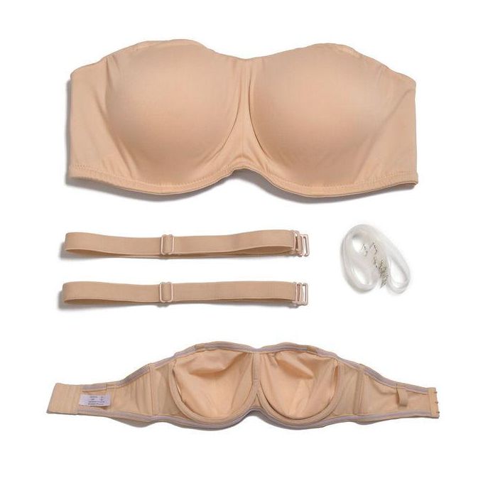 Generic Yandw Women Sexy Strapless Bra Adjusted Strap Silicone Elastic Wire  Bone Quality Underwear Padded Brassiere A B C D Dd Ddd E F G @ Best Price  Online