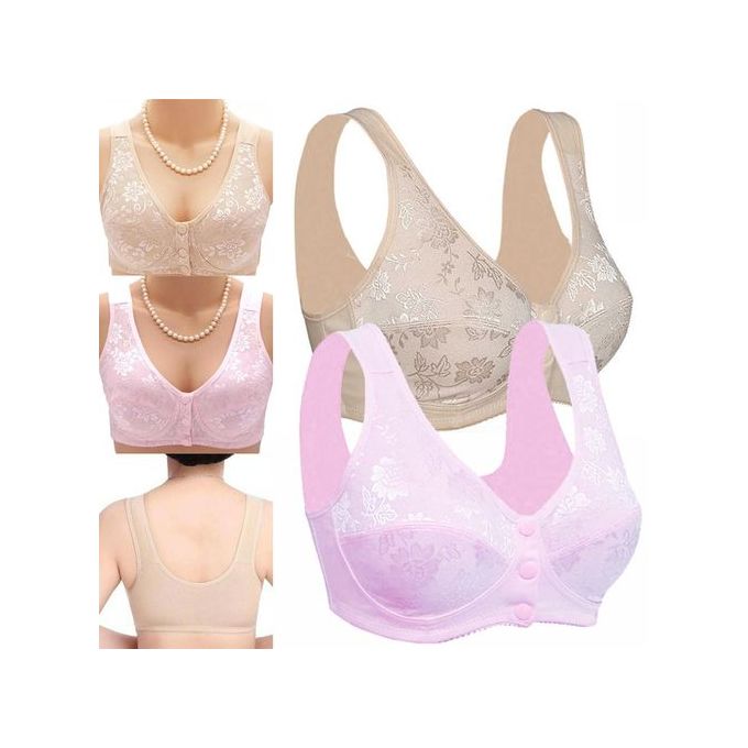 Fashion 1PC Women Mother Wireless Cotton Bras Lingerie Front