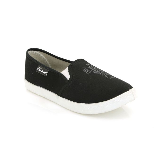 Bata Ngoma Classic Black Ladies Canvas Shoe Best Price Online