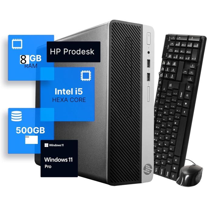 HP ProDesk i5-8500 8th Gen Desktop Computer 3.2 8GB DDR4