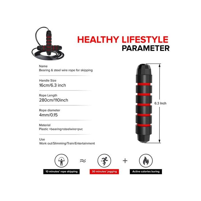 KipFit Red Weighted Jump Skipping Rope For Fitness & Workout Best Price Online Jumia Kenya