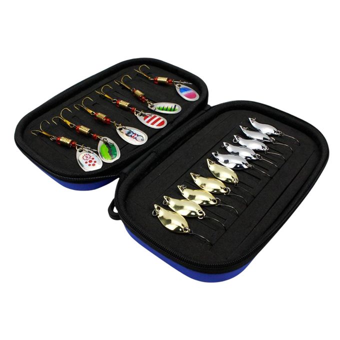 Generic 16Pcs Fishing Lures Spinners Spoon Baits Set With Storage StyleA @  Best Price Online