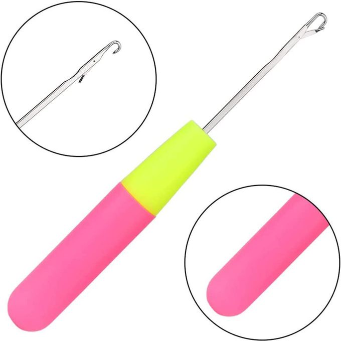 Generic Aluminum Hair Extension Needles Micro Crochet Hooks - Hair