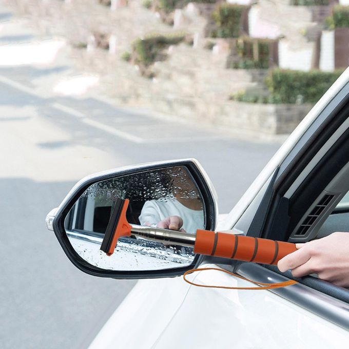 Car Rearview Mirror Wiper, Auto Glass Squeegee