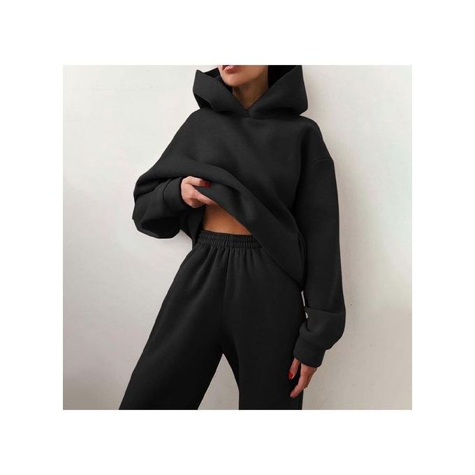Fashion Women's Tracksuit Casual Solid Long Sleeve Hooded @ Best Price  Online