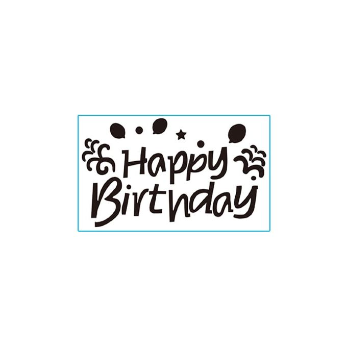 Stickers for Balloons Happy Birthday Decoration Vinyl Sticker