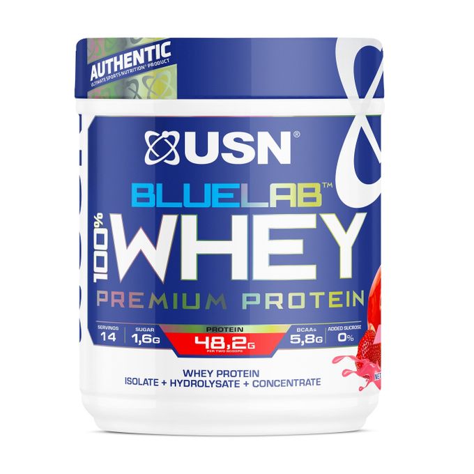 USN Blue Lab 100% Whey Protein - 454g (1 lbs) - Strawberry @ Best Price