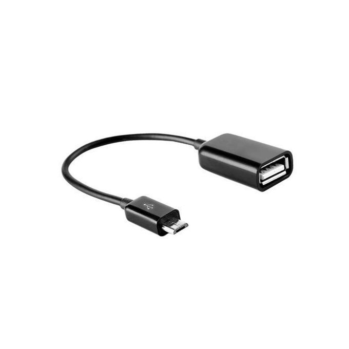 otg cable micro usb adaptor cable type b dark black
