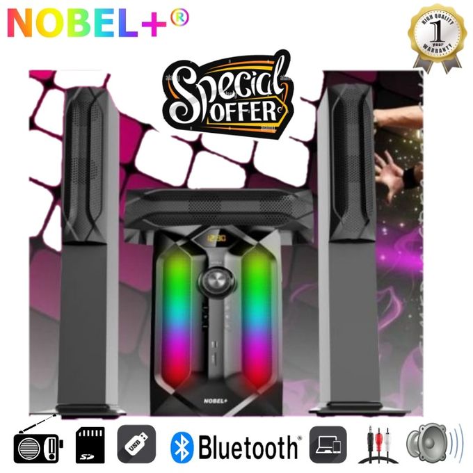 Nobel NB-2030 25000W PMPO Sound Subwoofer System BT/FM RADIO EXTRA-BASS