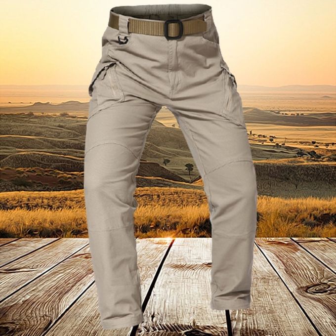 Fashion Men Tactical Pants Cargo Outdoor Camping Multiple Pocket