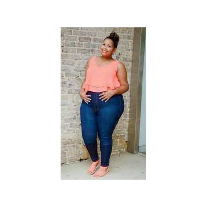 Fashion Plus Size Ladies Jeans Trousers-big Fitting @ Best Price