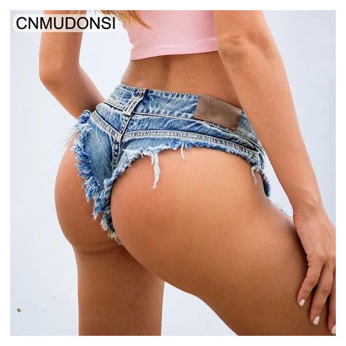 16 Jeans Dmlfzmy Sexy Booty Cheeky Denim Bikini Micro Mini Shorts Thong  Jeans shorts @ Best Price Online