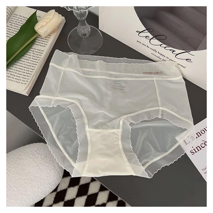 Generic M-Xl European Panty Women's Underwear Sexy Lace Panties Plus Size  Cut-Out Briefs Girls' Mid Waist Seamless Underpants @ Best Price Online