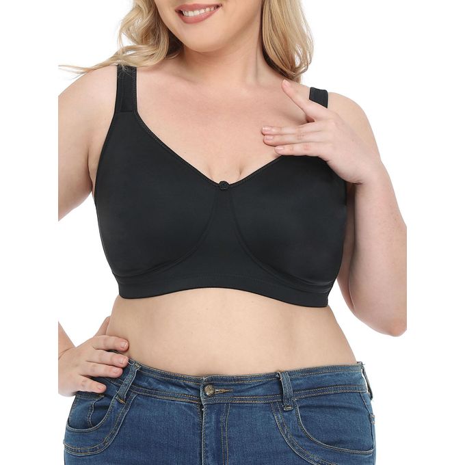 Generic Women Plus Size Bra Full Coverage Wirefree Comfort