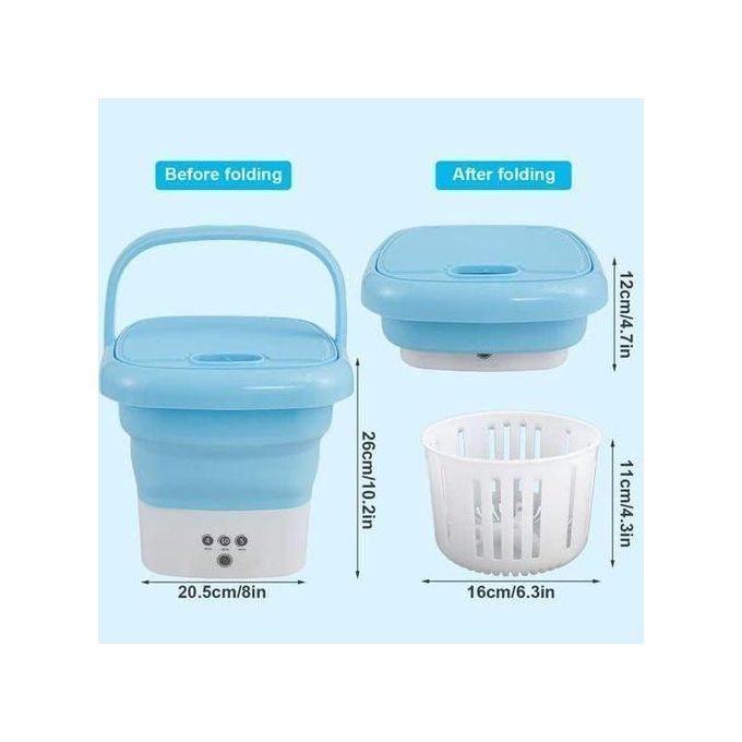 Washing Machine Portable,Foldable Spin Dryer For Camping,Travel,Small Spaces,