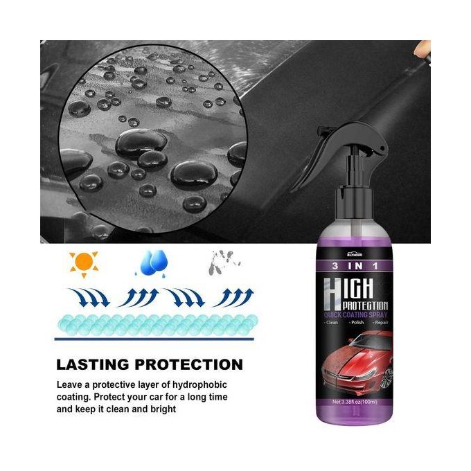 Generic 3 In 1 High Protection Car Polish Spray Ceramic/Plastic Parts  Refurbisher @ Best Price Online
