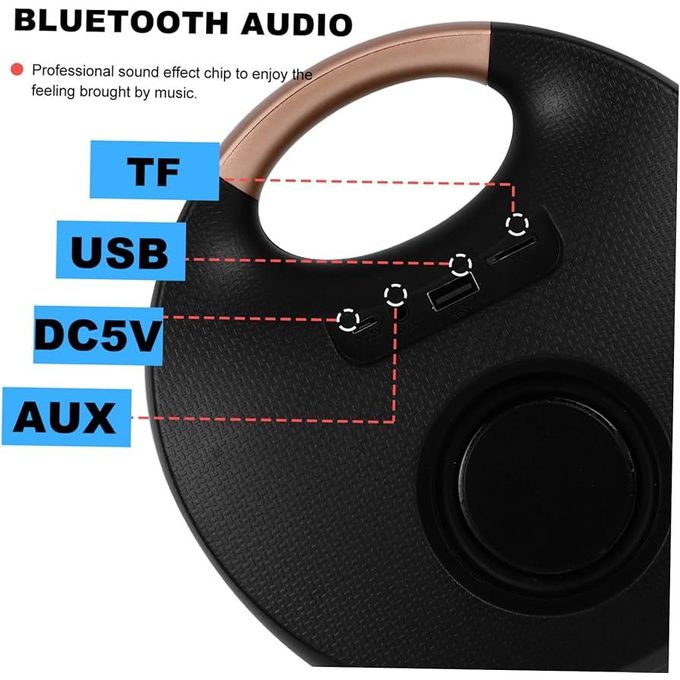 product_image_name-M1-Rechargeable Portable Bluetooth Speaker WITH USB & AUX PORT- Red-3