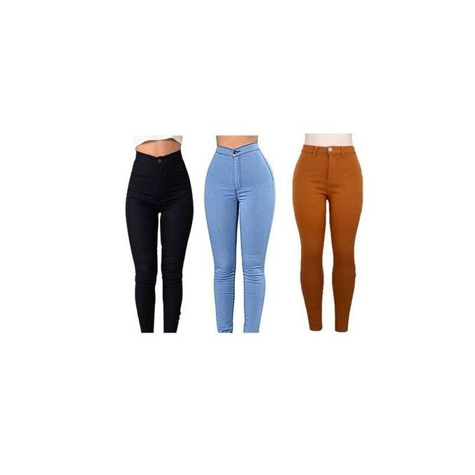 Fashion 2 Pack High Waist Body Shaper Jeans Casual Pant Trousers - Black,  White price from jumia in Kenya - Yaoota!