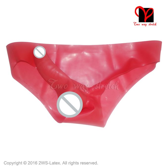 Hot Selling Moulded Latex Shorts/Briefs with Penis Condom, 100