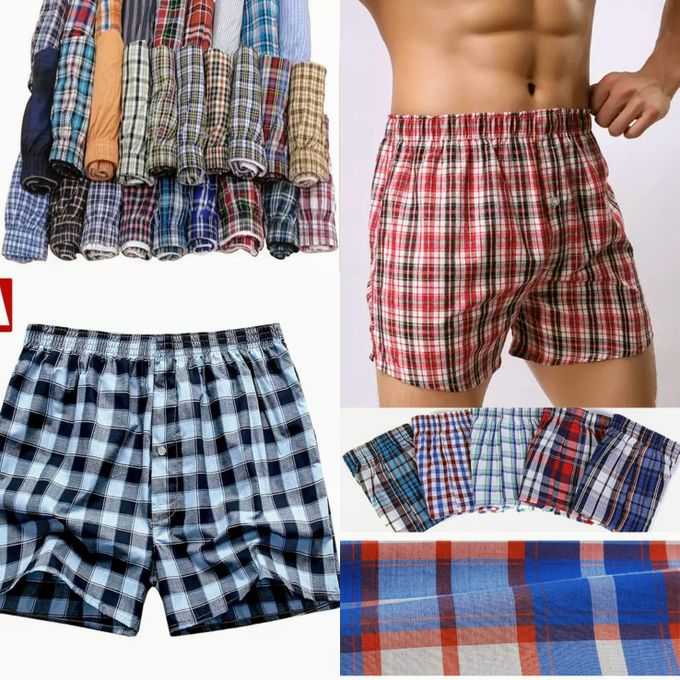 Generic 6Pcs Finest Quality Pure Cotton Checked Men's Boxers Very ...