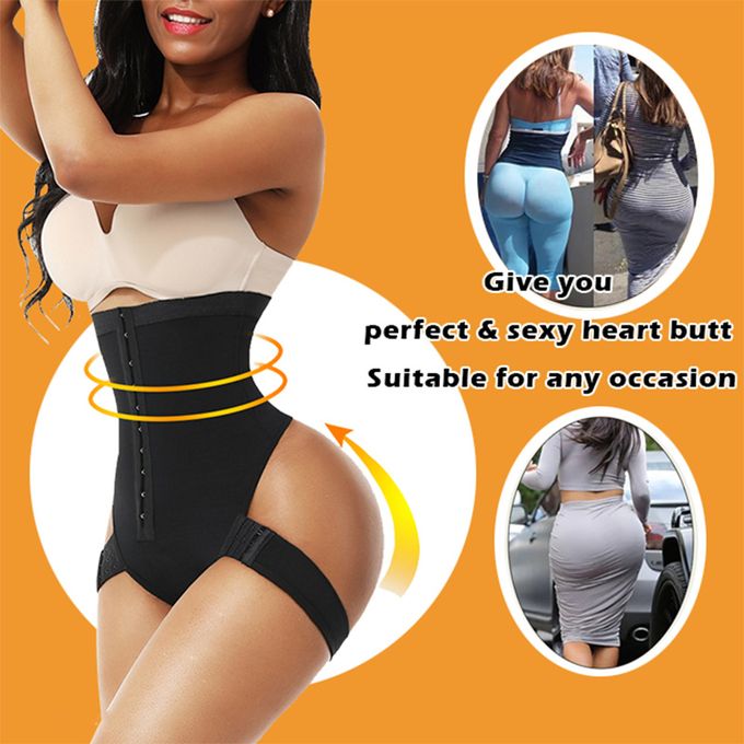 Generic (Black,)Cuff Tummy Trainer Female Exceptional Shapewear 2-IN-1 High  Waist Hip Lifting Black Cuff T @ Best Price Online