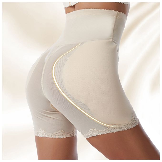 Fashion (Nude)Butt Lifter Pants Women Buttocks Hips Enhancer Body Shaping  Panties Lace With Pad Boxer Sh @ Best Price Online