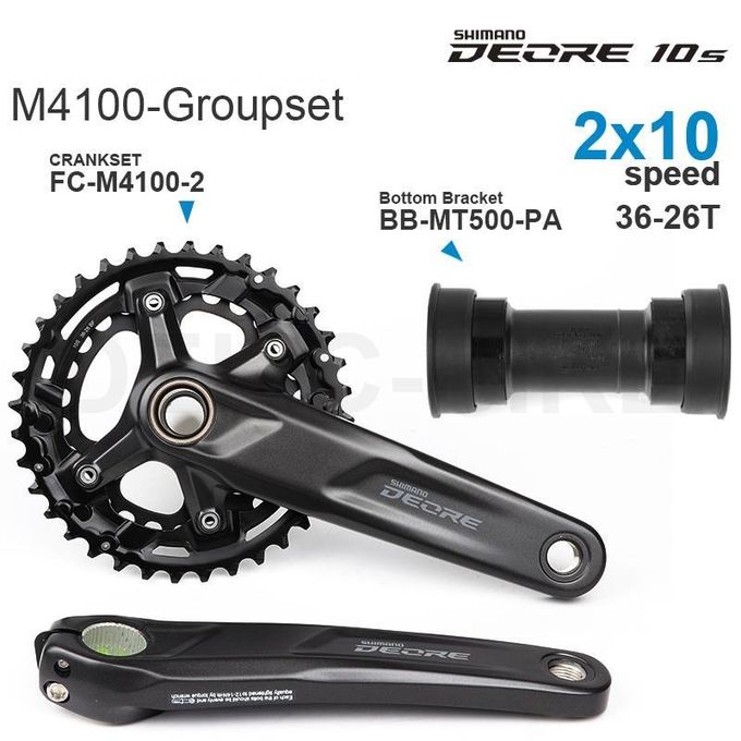 Generic 36 26T SHIMANO DEORE M4100 Groupset M4100 Crankset 36 26T And Bottom Bracket SM BB52 Best Price Online Jumia Kenya