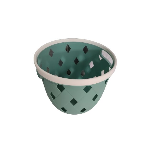 Miniso Diamond Shaped Pattern Round Basket Small Size Best Price