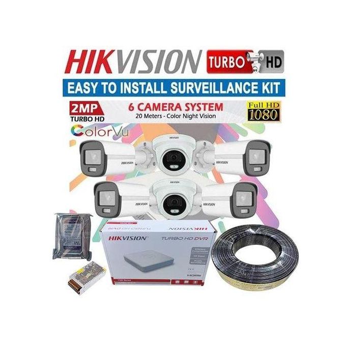 HIK Vision High Quality 6 Turbo HD 1080P Full HD 2 MegaPixel 24/7 Full ...