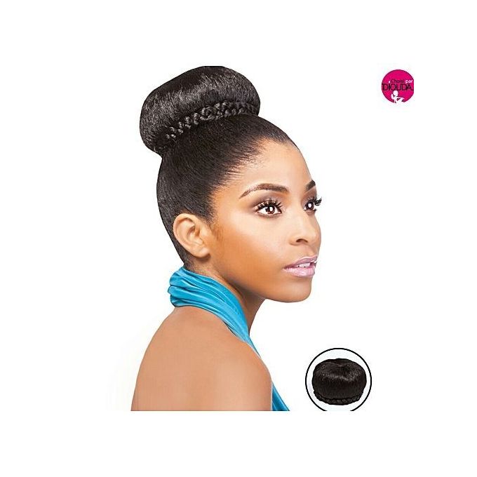 Fashion Donut Hair Bun Extension Colour Black Free Gift Best