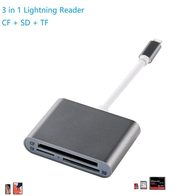 Aq General Lightning SD Card Reader For Apple IPhone IPad,2 In 1 TF & @  Best Price Online | Jumia Kenya