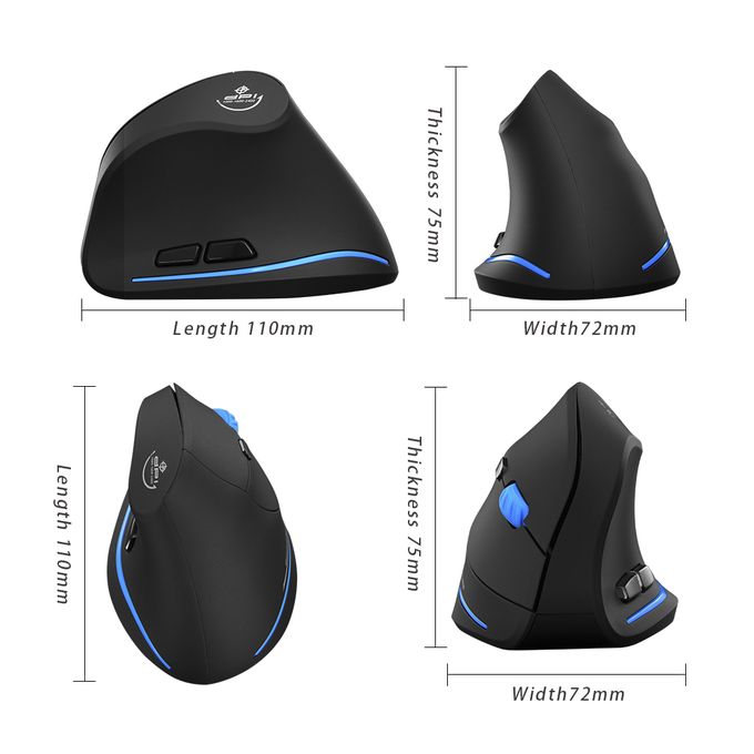 ZELOTES F-35A Vertical Wireless Gaming Mouse Adjustable @ Best Price ...