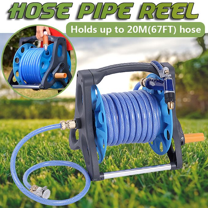 Generic Portable Garden Water Pipe Hose Reel Outdoor Yard Holder